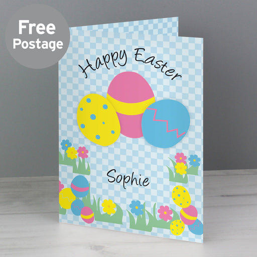 Personalised Happy Easter Egg Card - Myhappymoments.co.uk