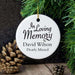 Personalised In Loving Memory Round Ceramic Decoration - Myhappymoments.co.uk