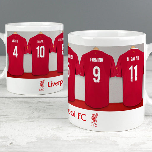 Personalised Liverpool Football Team Dressing Room Mug