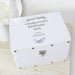Personalised Antique Scroll White Leatherette Keepsake Box - Myhappymoments.co.uk