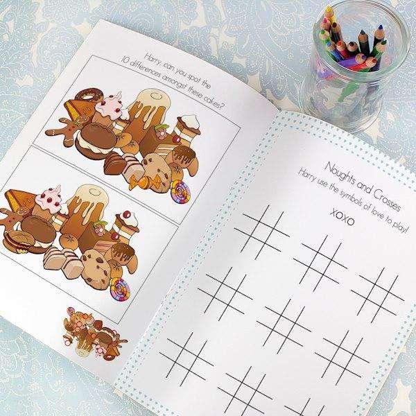 Personalised Wedding Activity Book with Stickers - Myhappymoments.co.uk