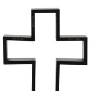 Black Crucifix Shelving Display