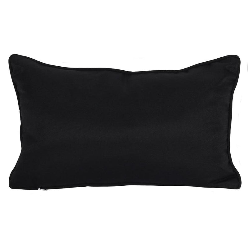 Small Rectangular Black and White Ouija Board Cushion