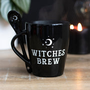 Witches Brew Mug and Spoon Set - Gothic Witch Home Decor