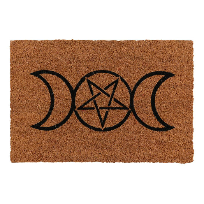 Natural Triple Moon Doormat