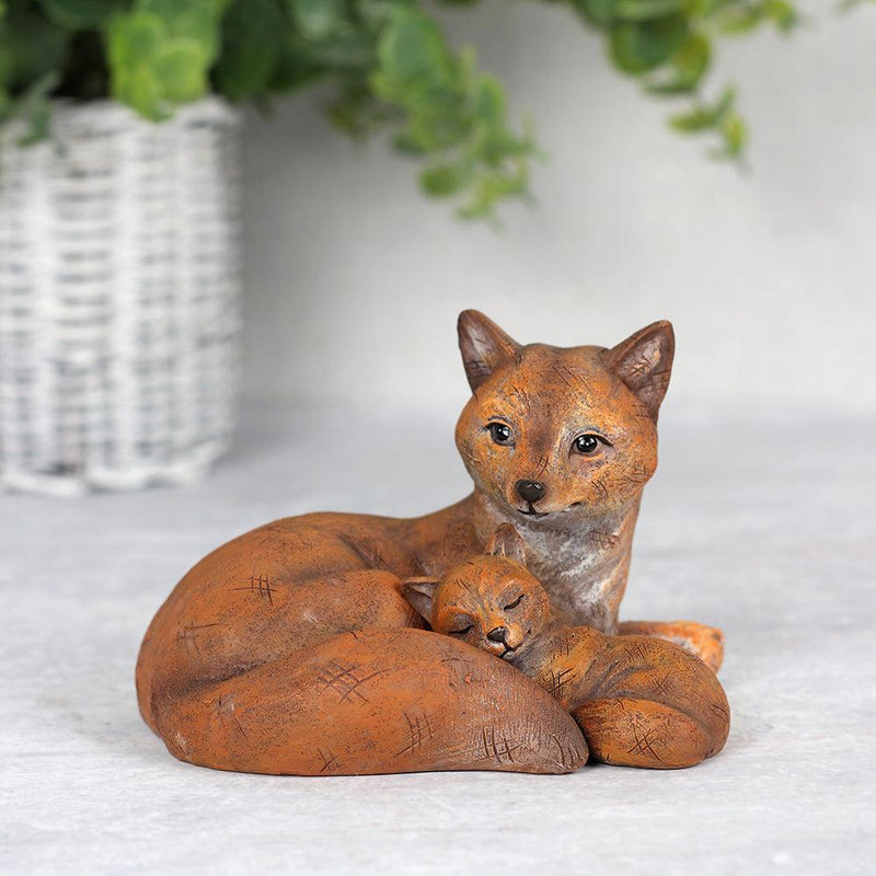 Mother and Baby Fox Ornament