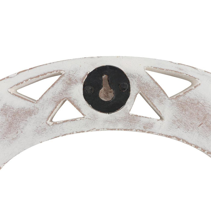 White Wooden Triquetra Wall Art