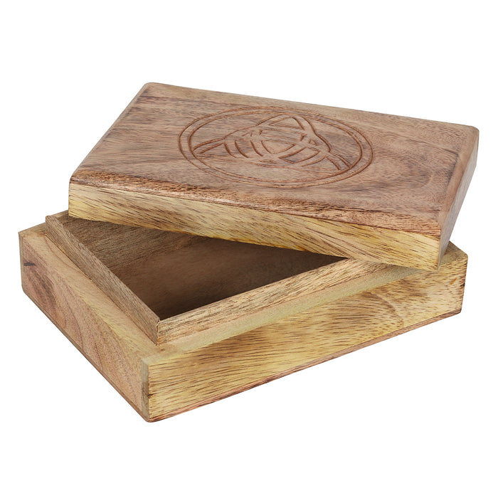Wooden Triquetra Tarot Card Box