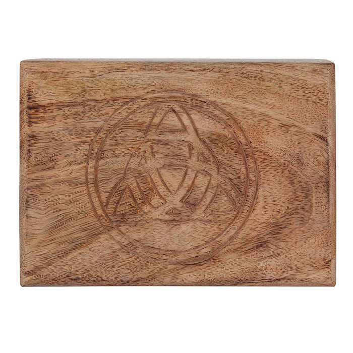 Wooden Triquetra Tarot Card Box