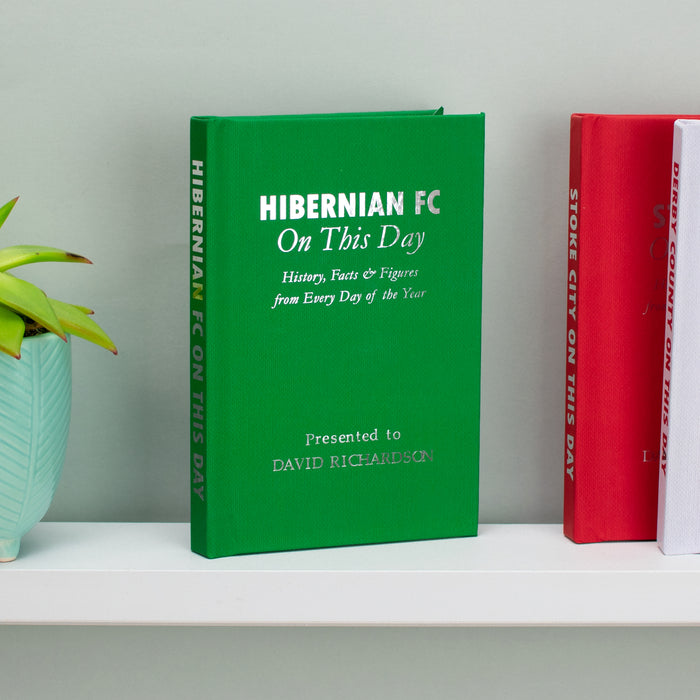 Personalised Hibernian On This Day Football Book