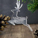 Personalised Acrylic Reindeer Decoration - Myhappymoments.co.uk