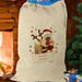 Personalised Boofle Christmas Reindeer Cotton Sack - Myhappymoments.co.uk