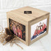 Personalised Photo Cube Keepsake Box with Initials - Myhappymoments.co.uk