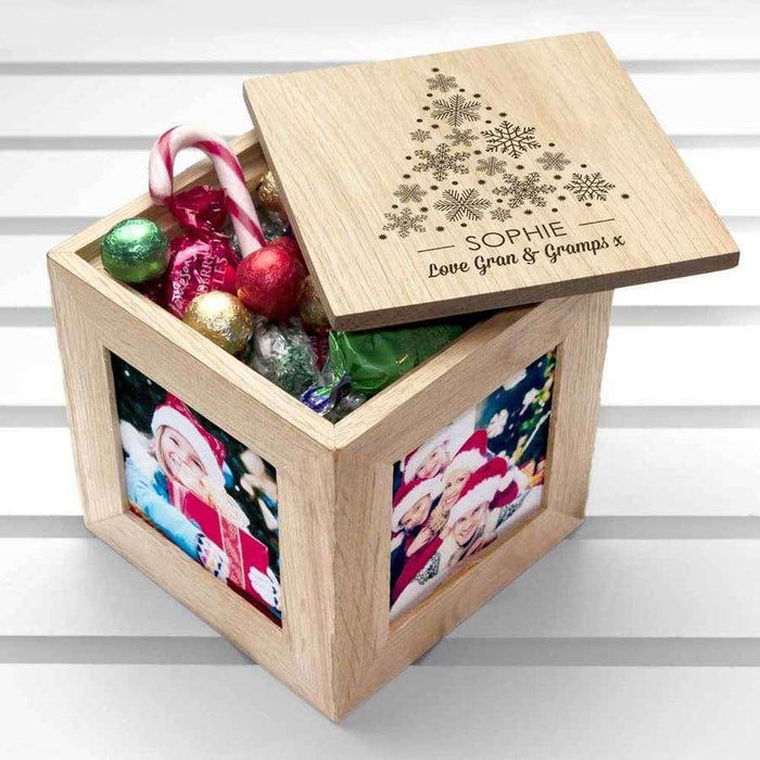 Personalised Christmas Photo Box With Festive Treats - Myhappymoments.co.uk