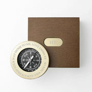 Personalised Brass Travellers Compass & Box