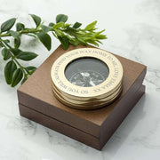 Personalised Brass Travellers Compass & Box