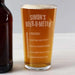 Personalised Beer-o-Meter Pint Glass - Myhappymoments.co.uk
