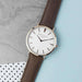 Personalised Mr Beaumont Men’s Leather Watch In Brown - Myhappymoments.co.uk