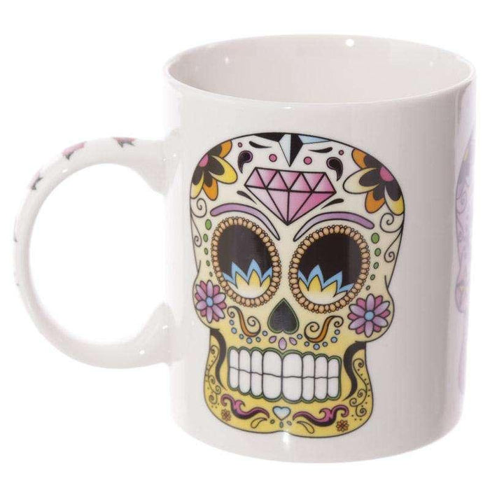 Sugar Skull Day of the Dead Mug - Myhappymoments.co.uk