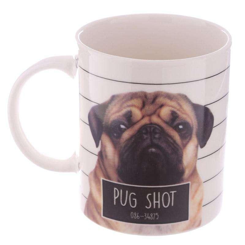 Pug Mug Cute Pug Shot Design - Myhappymoments.co.uk