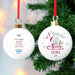 Personalised Tiny Tatty Teddy My 1st Christmas Sleigh Bauble - Myhappymoments.co.uk