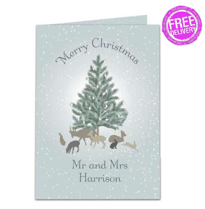 Personalised A Winter's Night Christmas Card - Myhappymoments.co.uk