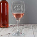 Personalised 'It's Time to Wine Down' Wine Glass - Myhappymoments.co.uk