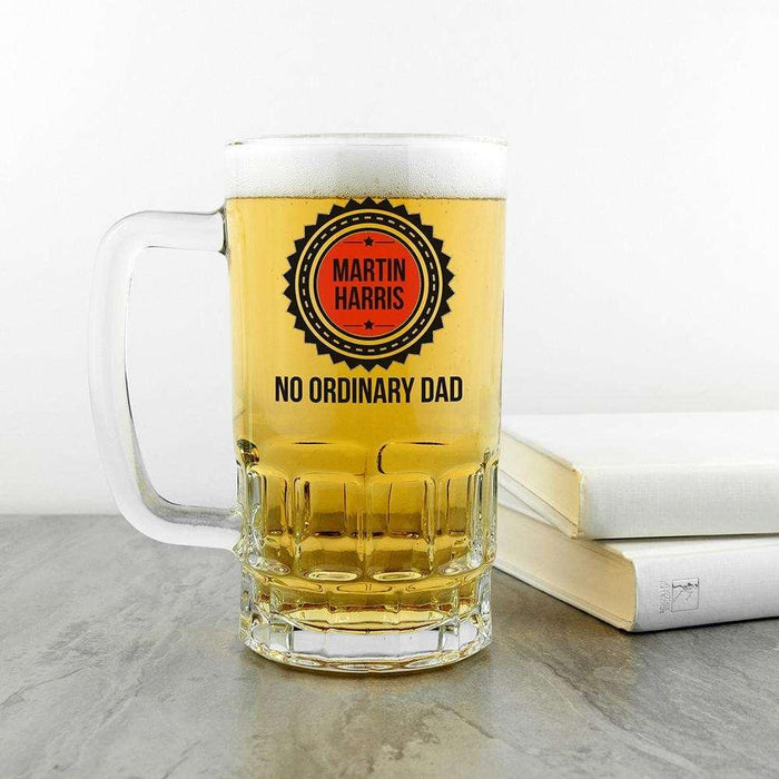 No Ordinary Dad Beer Glass Tankard - Myhappymoments.co.uk