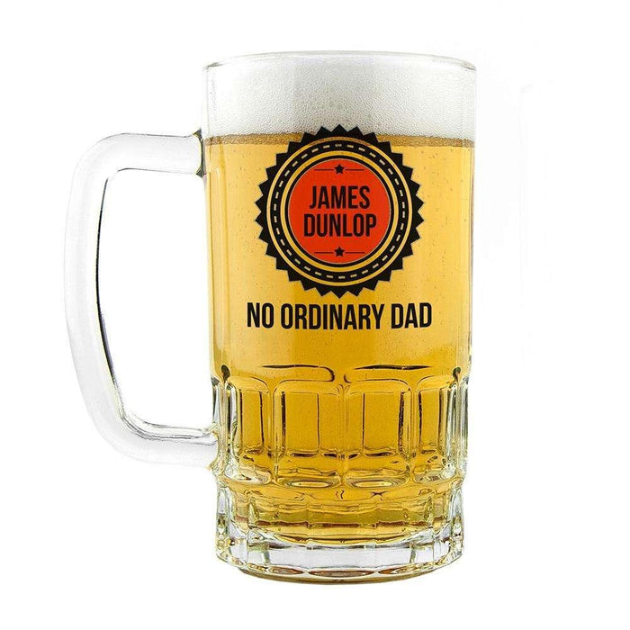 No Ordinary Dad Beer Glass Tankard - Myhappymoments.co.uk