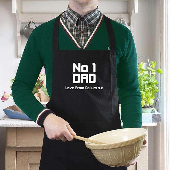 Personalised No1 Dad Apron - Myhappymoments.co.uk