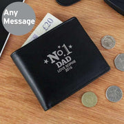 Personalised No.1 Leather Wallet - Myhappymoments.co.uk