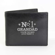 Personalised No.1 Leather Wallet - Myhappymoments.co.uk