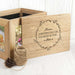 Personalised Thank You Mum Midi Oak Photo Cube Keepsake Box - Myhappymoments.co.uk