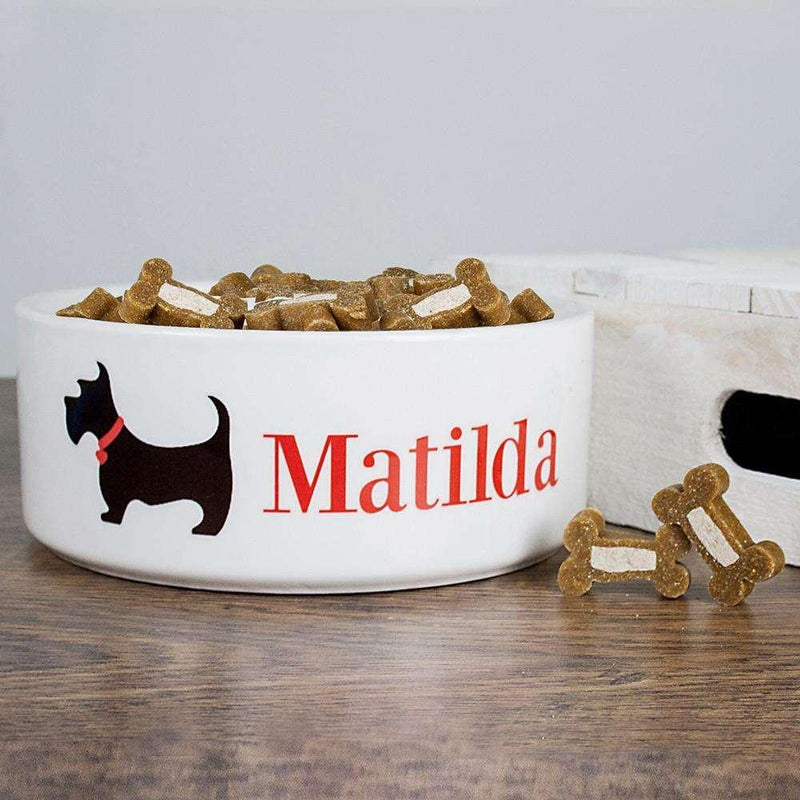 Personalised Scottie Dog Food Bowl - Myhappymoments.co.uk