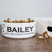 Personalised Dogs Dinner Dog Food Bowl - Myhappymoments.co.uk