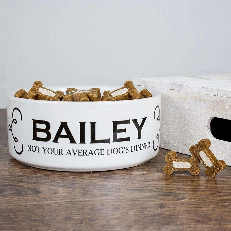 Personalised Dogs Dinner Dog Food Bowl - Myhappymoments.co.uk