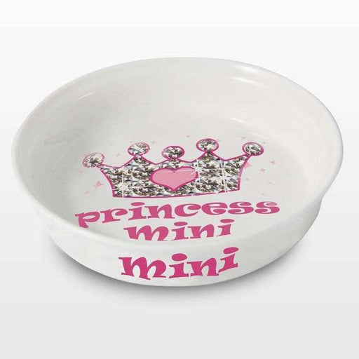 Personalised Bling Princess Pet Bowl - Myhappymoments.co.uk