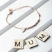 Personalised Heart Charm Bracelet - Myhappymoments.co.uk