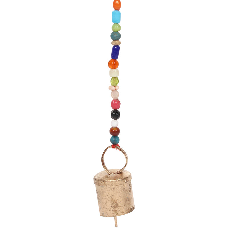 Multicoloured Hanging Hearts with Bell