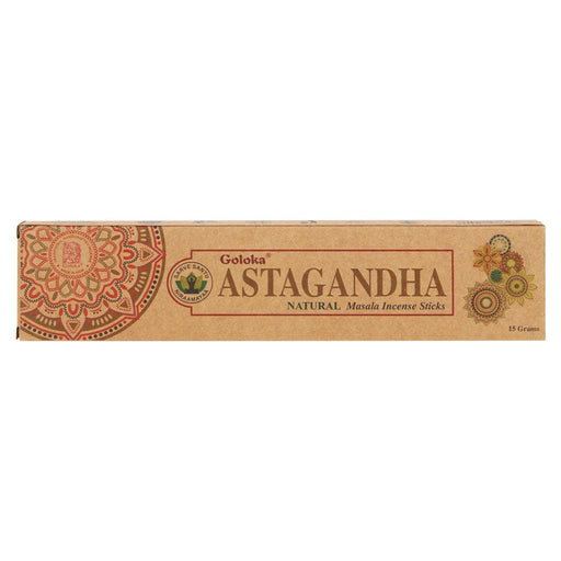 6 Packs Goloka Astagandha Organica Series Incense Sticks