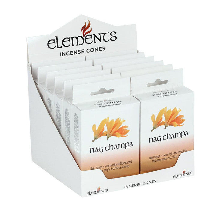 12 Packs of Elements Nag Champa Incense Cones