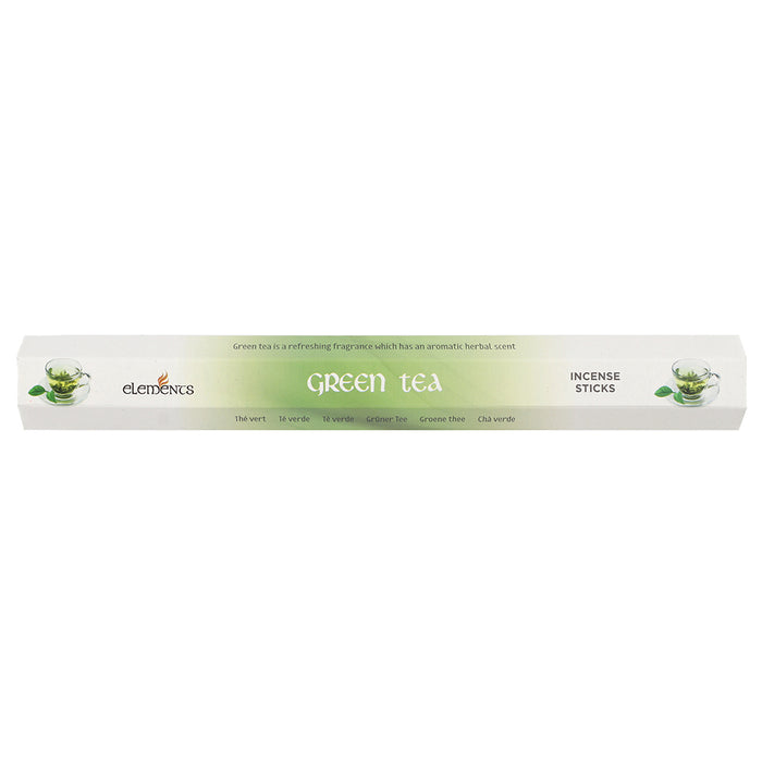 Set of 6 Packets of Elements Green Tea Incense Sticks