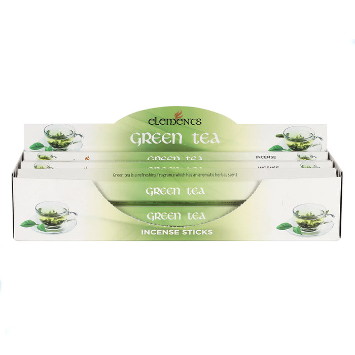 Set of 6 Packets of Elements Green Tea Incense Sticks