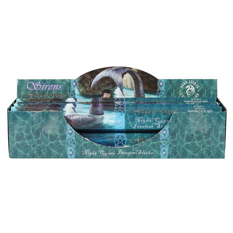 Pack of 6 Hidden Depths Night Queen Incense Sticks by Anne Stokes