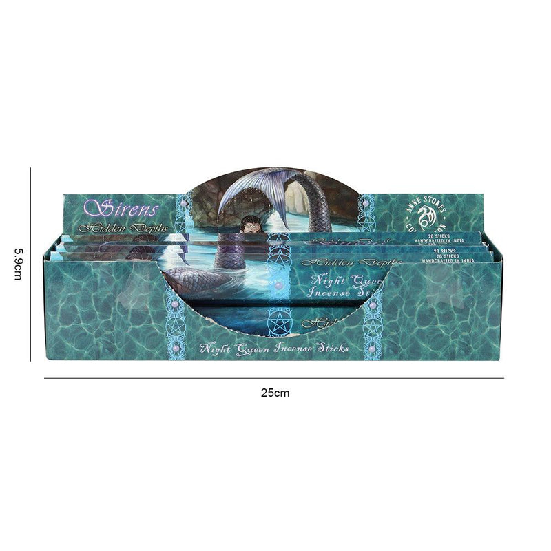 Pack of 6 Hidden Depths Night Queen Incense Sticks by Anne Stokes