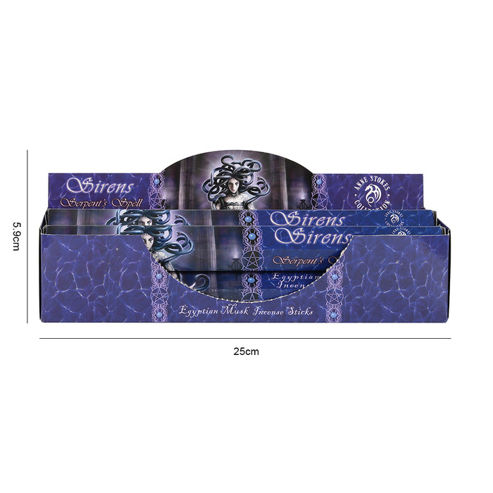 Set of 6 Packets of Serpent's Spell Egyptian Musk Incense Sticks by Anne Stokes