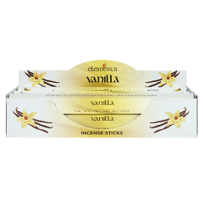 Set of 6 Packets of Elements Vanilla Incense Sticks