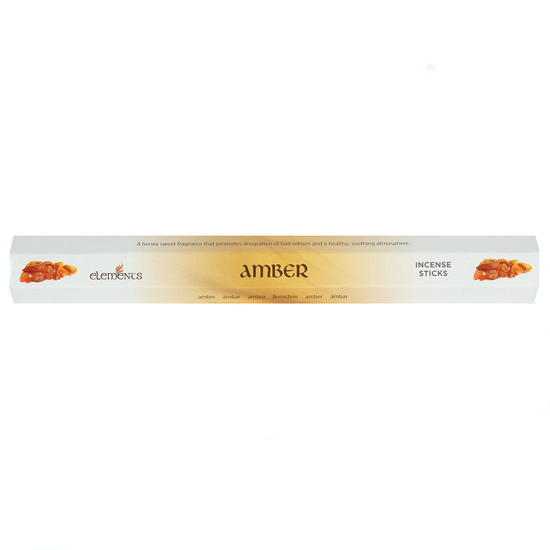 Set of 6 Packets of Elements Amber Incense Sticks