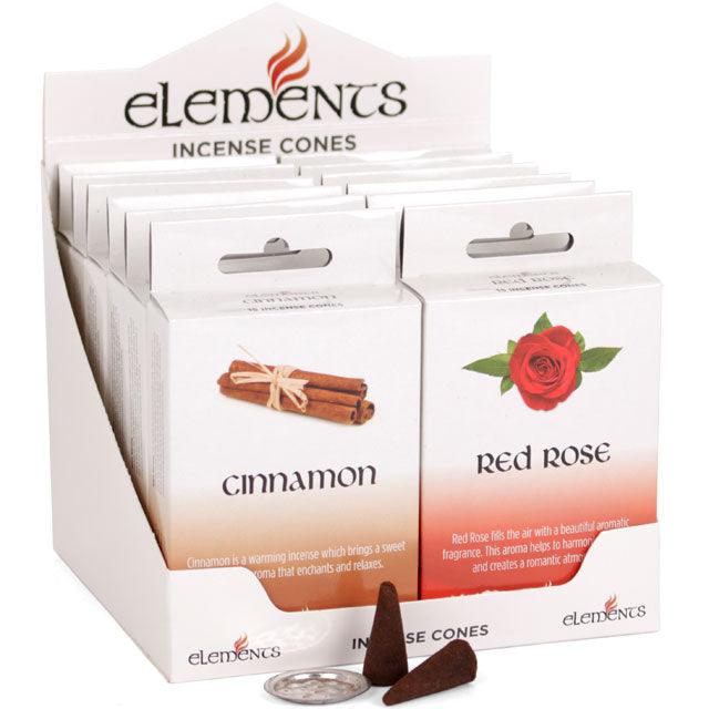 12 Packs of Elements Incense Cones Mixed Fragrances