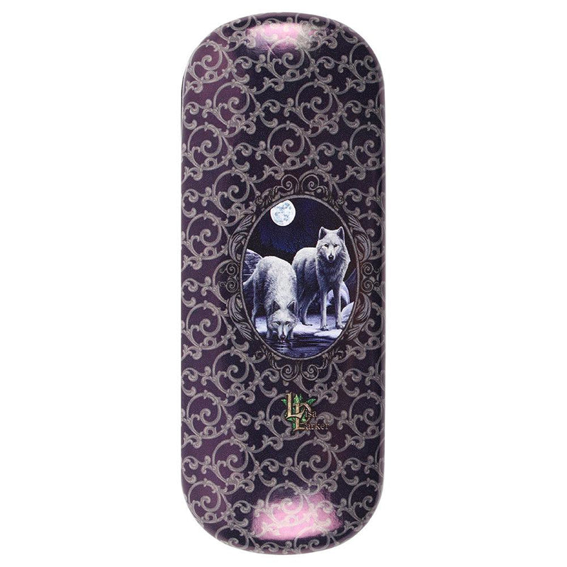 Winter Warrior Wolf Glasses Case by Lisa Parker